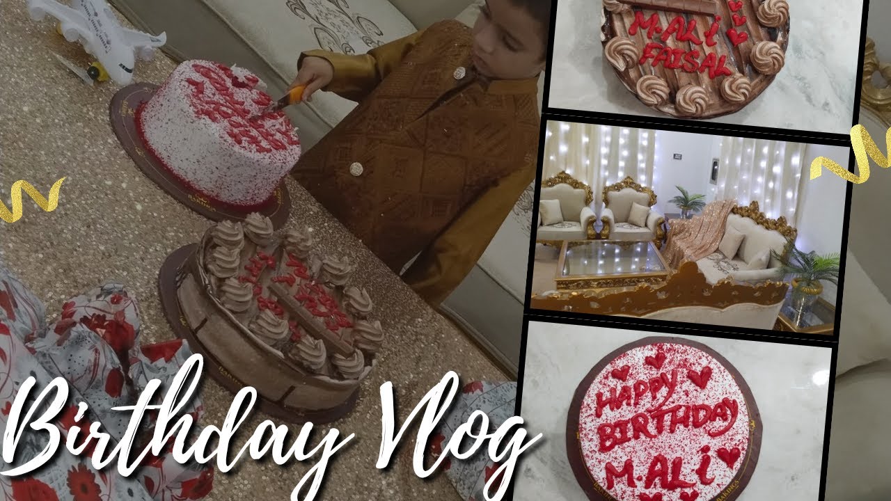 Unboxing birthday gift with my son's | birthday celebration: my son's favourite homemade treat .