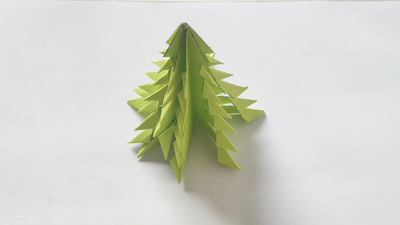 How to make paper Christmas tree| Easy craft | Easy Christmas tree Craft Tutorial | Easy paper
