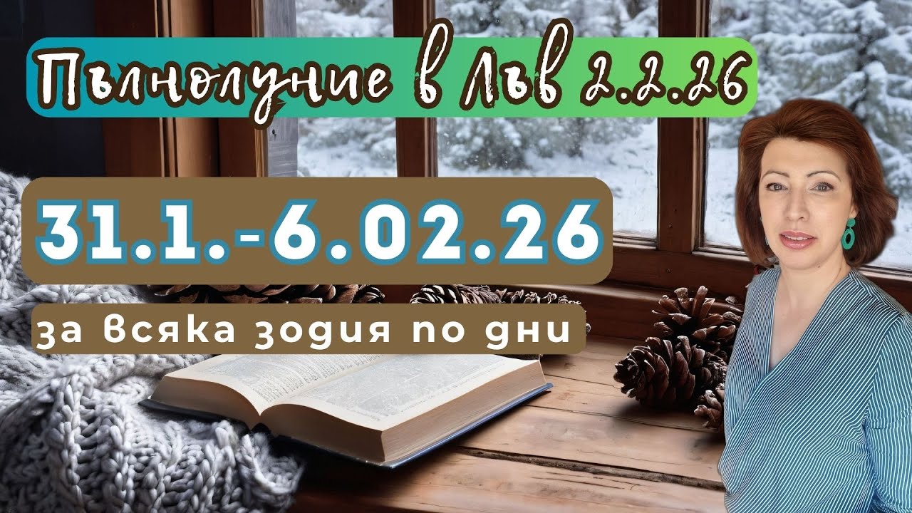 💥Пълнолуние в Лъв✨ 2 февруари 2026 ✨ Хороскоп✨ 31 януари до 6 февруари 2026✨