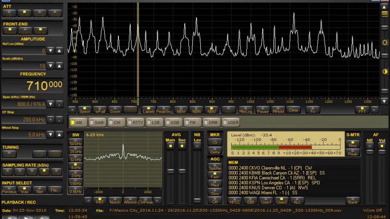XEMP-La Nueva 710 (Mexico) 710kHz 11/25/16 