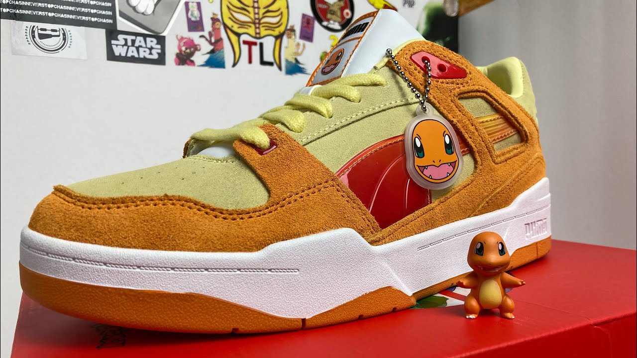 Puma X Pokemon Slipstream Lo “charmander”🔥unbox/review