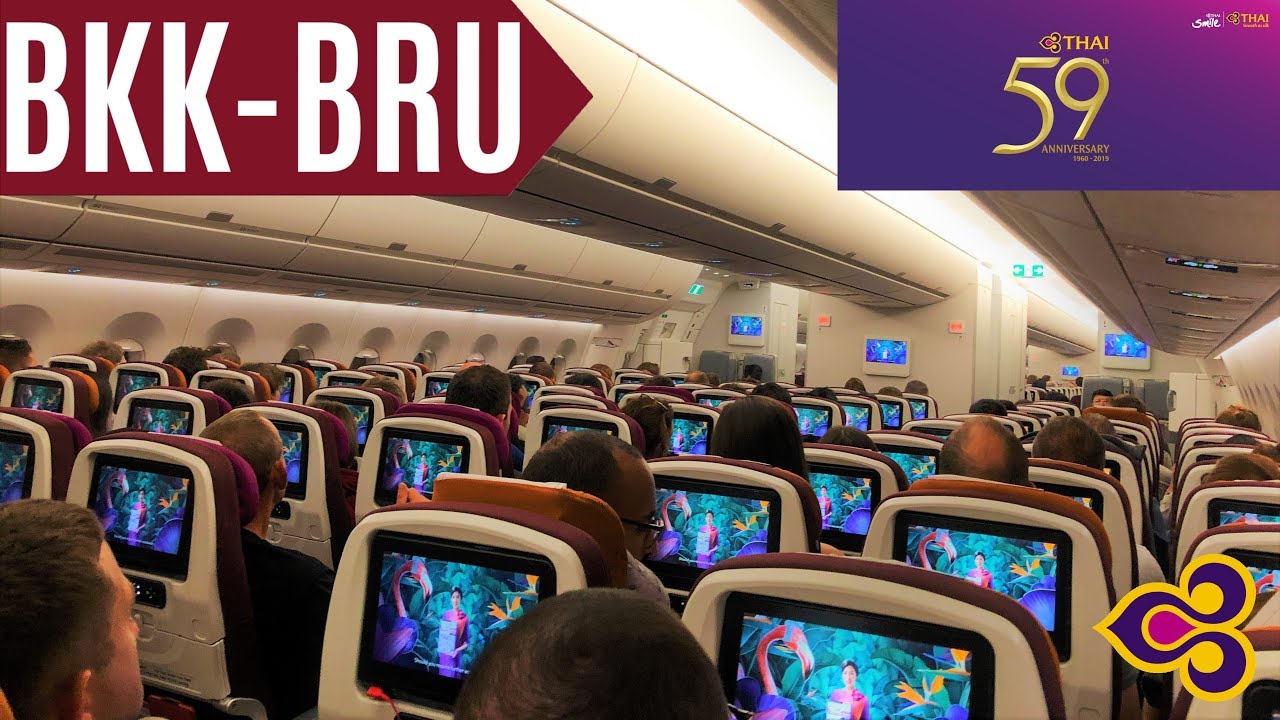 THAI AIRBUS A350-900 | BANGKOK - BRUSSELS | ECONOMY | TRIPREPORT | TG 934 | ULTRA HD
