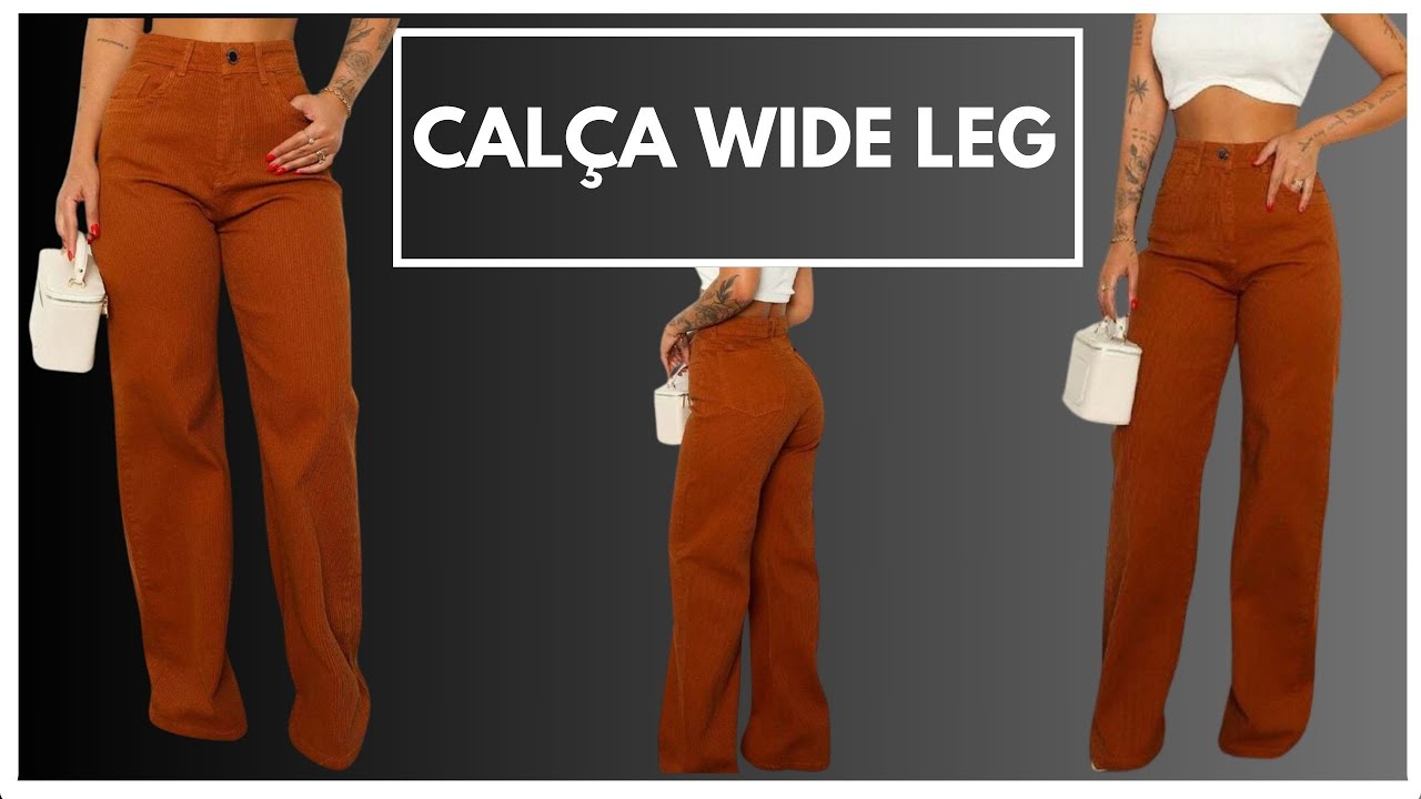 Calça wide leg - modelagem e costura