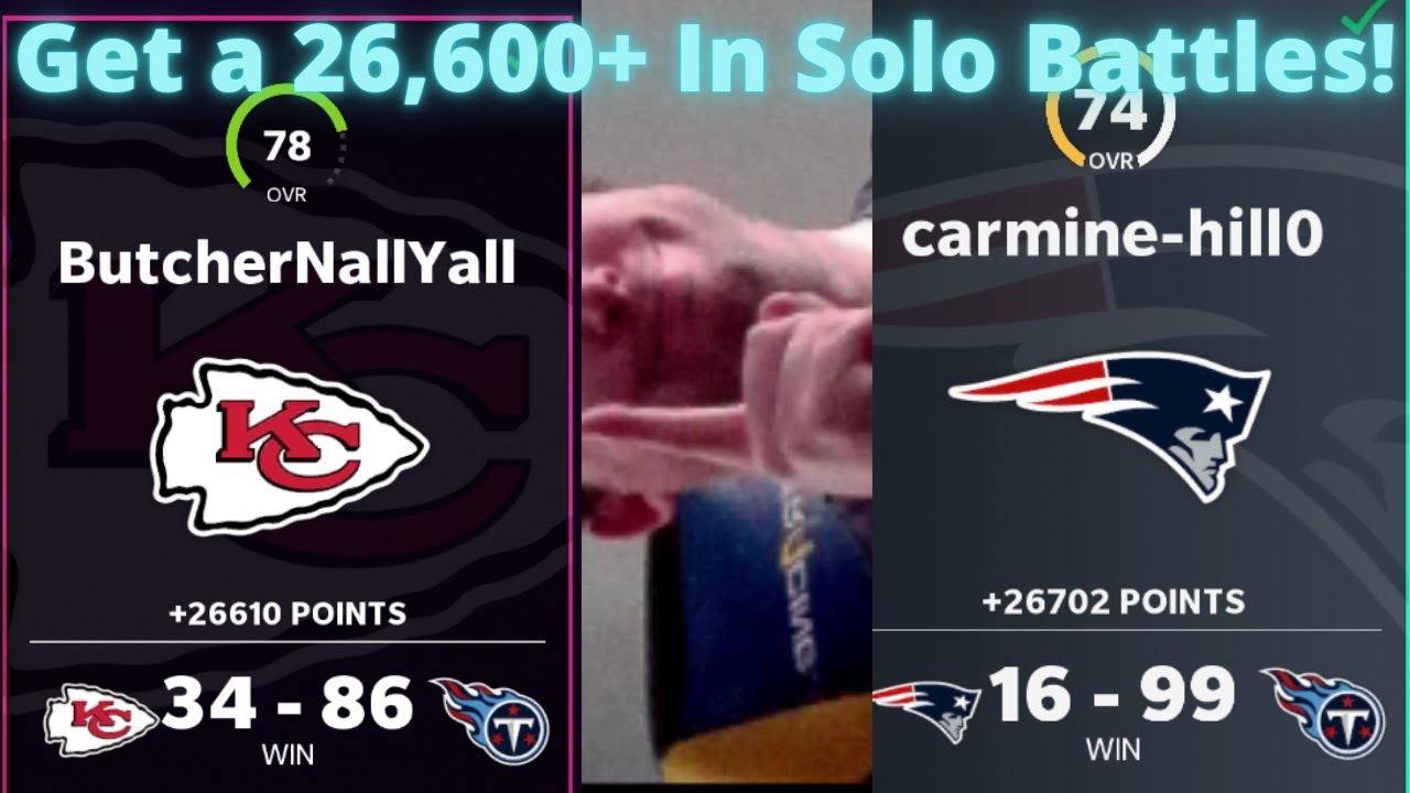 Get A 26,600+ In Solo Battles! Full Solo Battle Game Current gen! Madden 22 ultimate Team