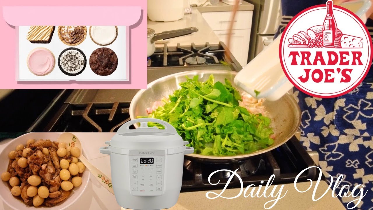 【SoCal🇺🇸Vlog#7】Instantpot Teriyaki Chicken Wings/ Crumble/ Trader Joe's