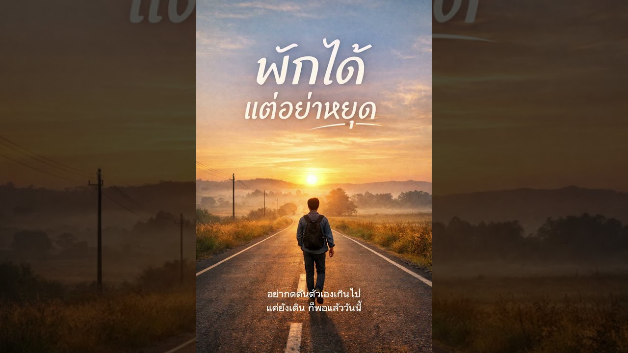 พักได้ แต่อย่าหยุด – เพลงให้กำลังใจ ฟังยามท้อ | Acoustic Pop