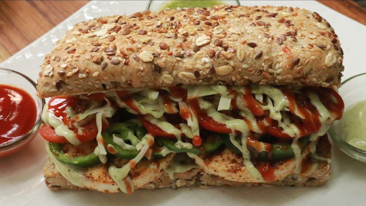Homemade Sub Sandwich | Multigrain Subway Sandwich | सबवे सेंडविच | healthy tasty yummy