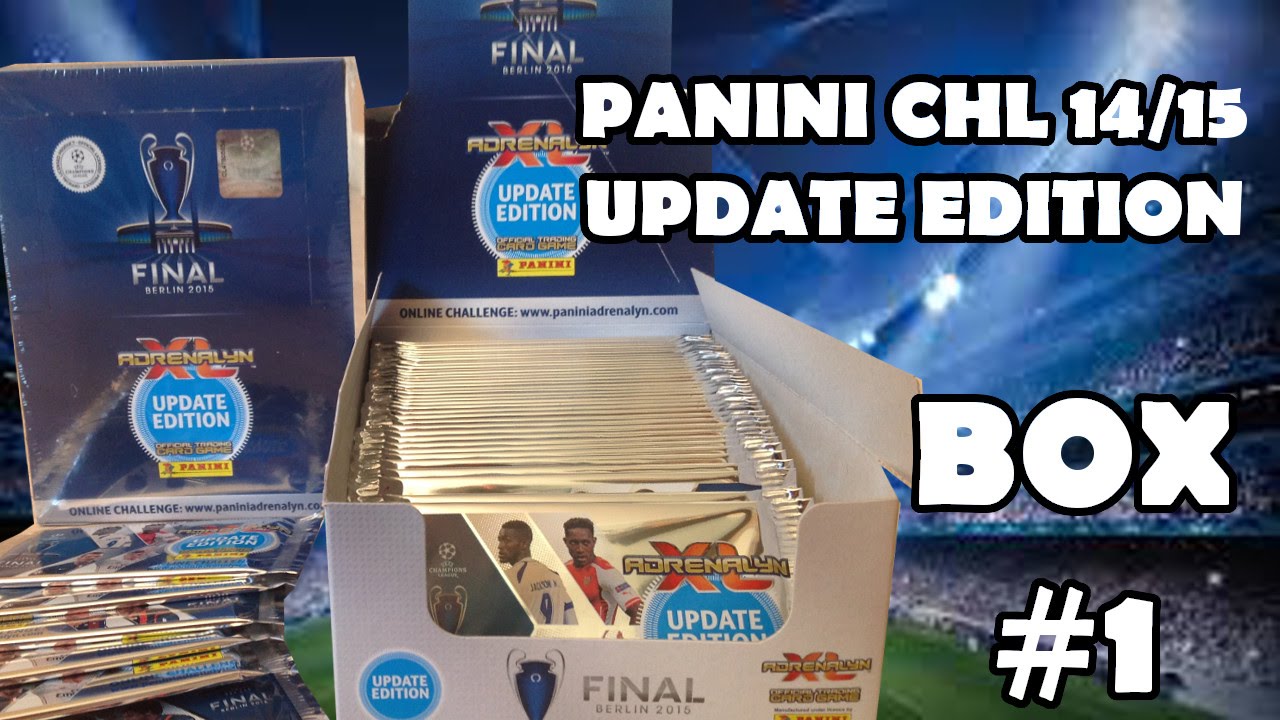 █▬█ █ ▀█▀ - BRAND NEW BOX PANINI UPDATE EDITION CHAMPIONS LEAGUE 2014/15