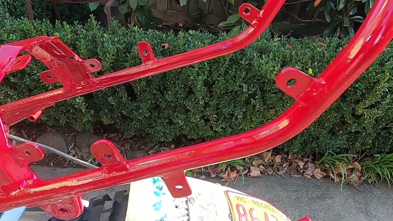 YZ400 1978 Frame Mods