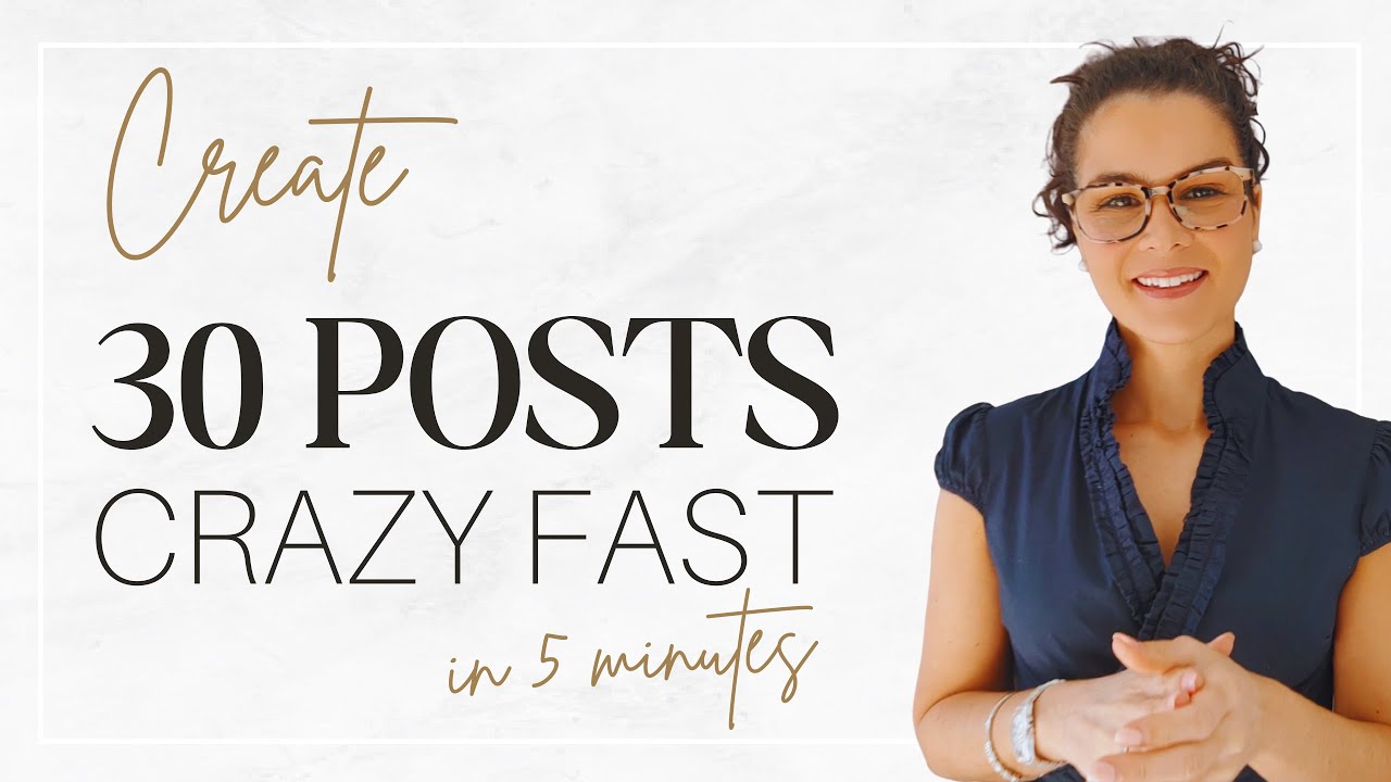 👉 How to create 30 social media posts without design skills! - let me show you
