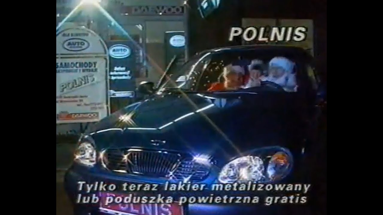 Reklama Daewoo Auto System Salon POLNIS 1997 Polska