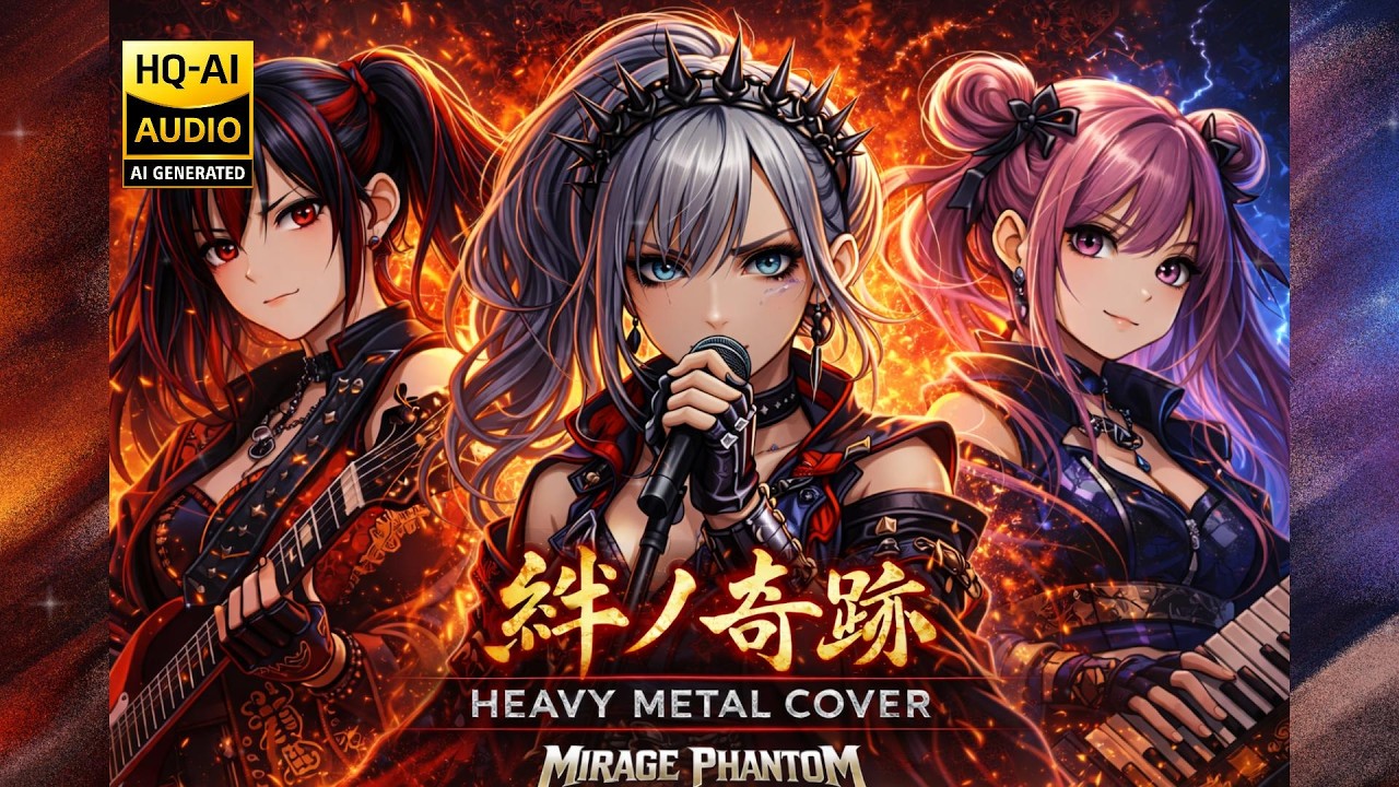 🎸絆ノ奇跡│MAN WITH A MISSION × milet│Heavy Metal Cover by MIRAGE PHANTOM