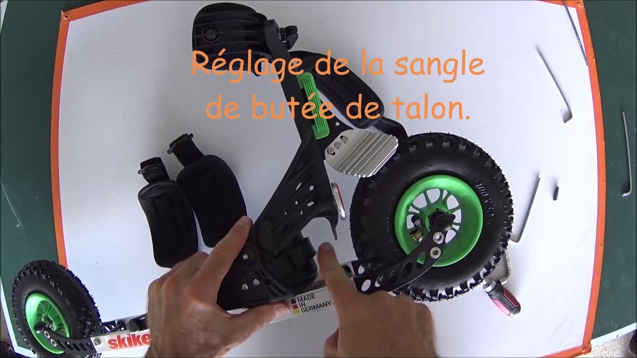 skike v9 FIRE 200: Réglages sur les patins sortie de boite