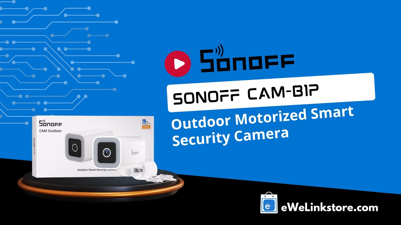 SONOFF CAM Outdoor Motorized Smart Security Camera (CAM-B1P)