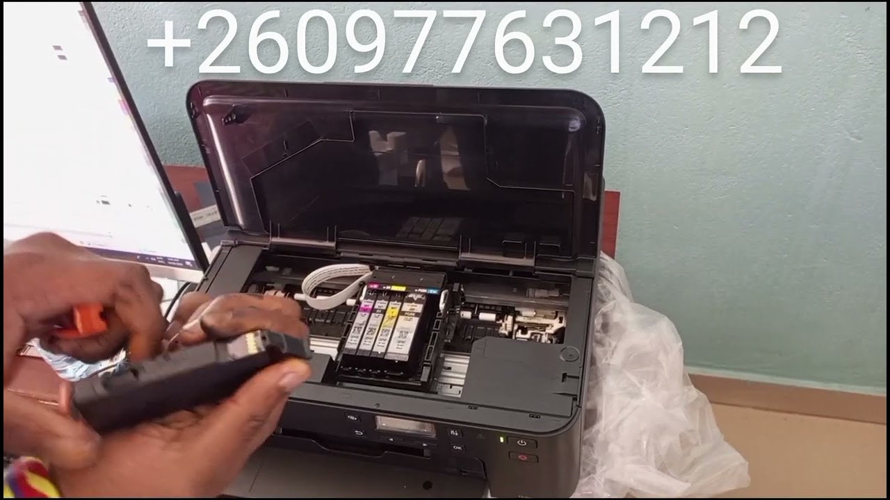 How to install the ink tanks into the Canon TS704 printer ( Tutorial) #canon #ink #printer #idcards