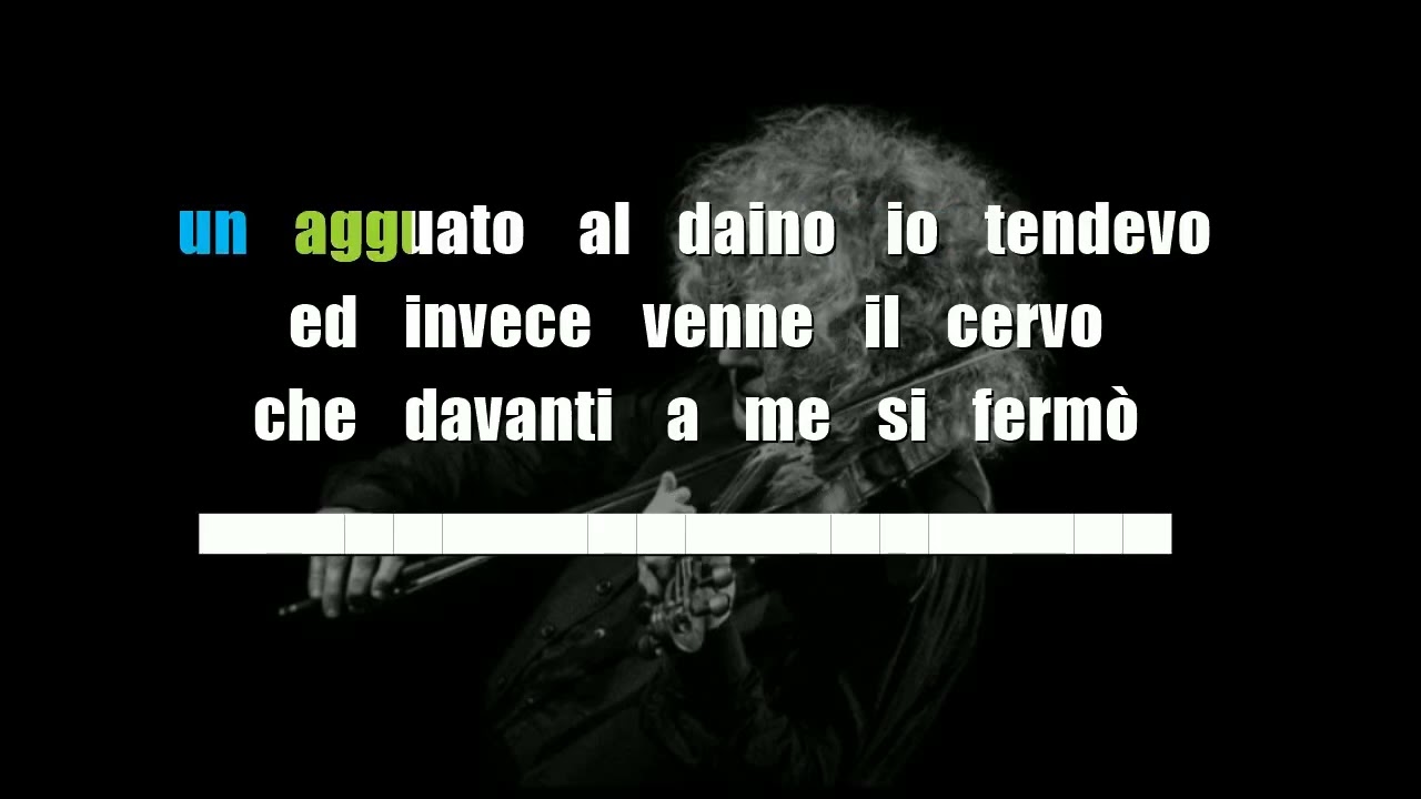 Il Dono del Cervo di A. Branduardi - KARAOKE