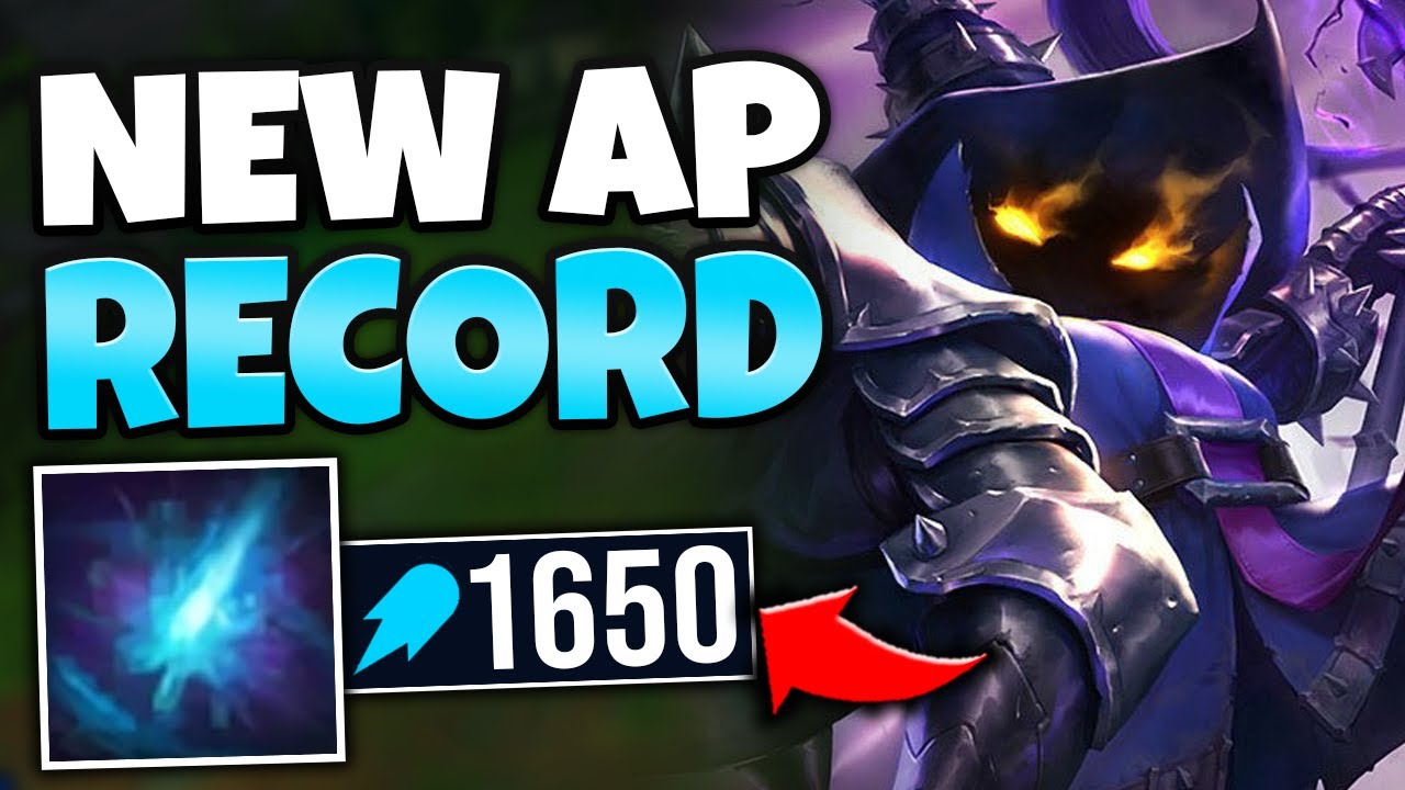 *NEW RECORD* I HIT 1650 AP ON VEIGAR IN RANKED! MY ULT LEGIT NUKED - League of Legends