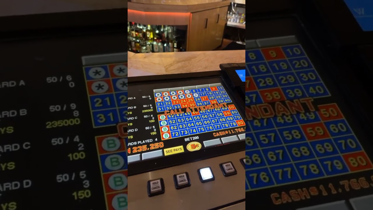 Major Hand Pay On 4 Card Keno! Hit 8/9 numbers on max bet