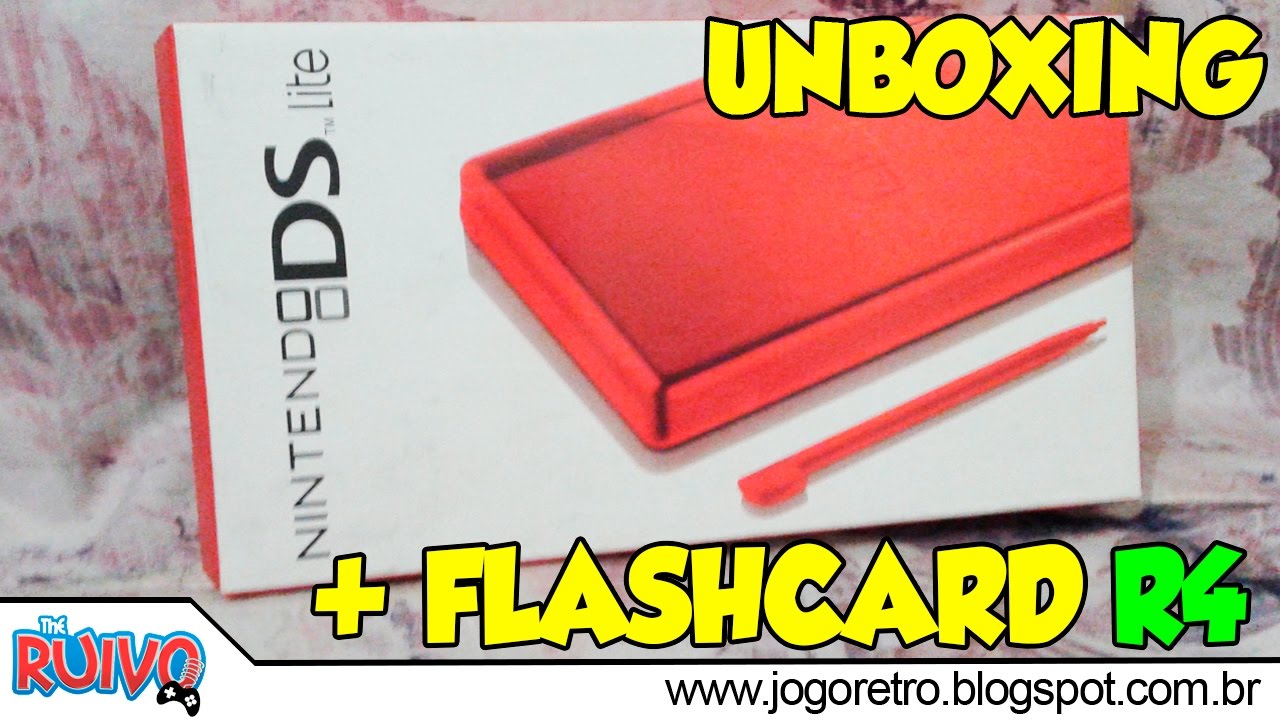 Unboxing de Nintendo DS Lite + Flashcard R4 comprado no MERCADO LIVRE