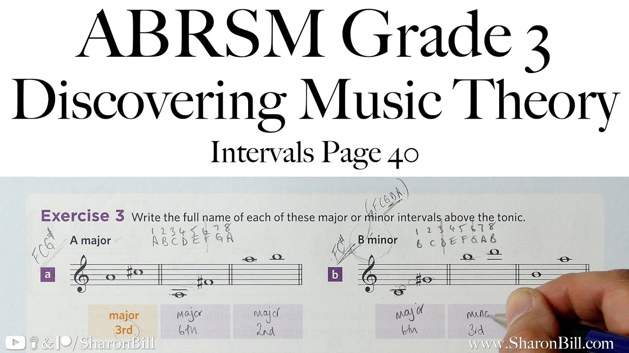 ABRSM: Интервалы для 3-го класса музыкальной теории, страница 40 с Шэрон Билл