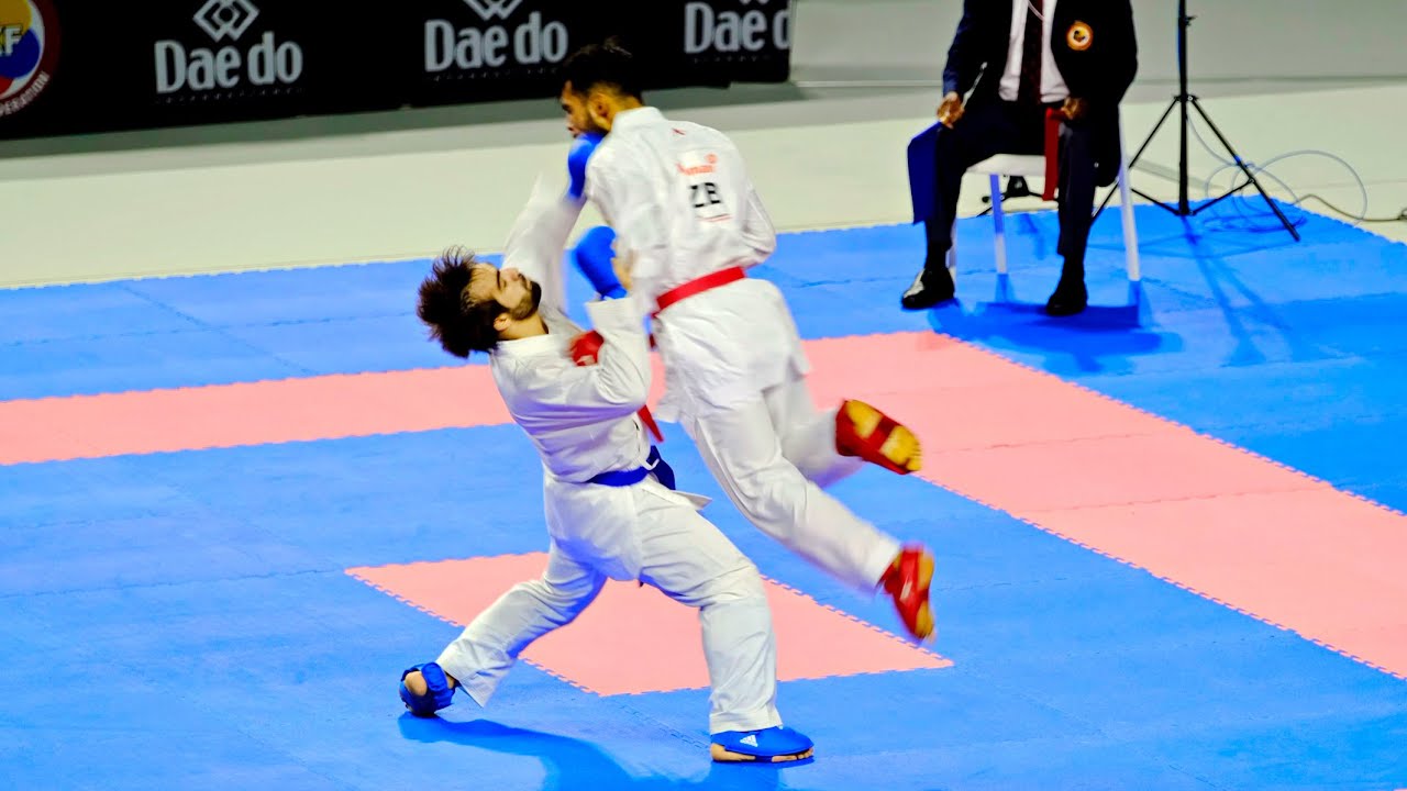 4K. Agaev R. (AZE) vs Otabolaev D.(UZB). World Karate Championships 2018.