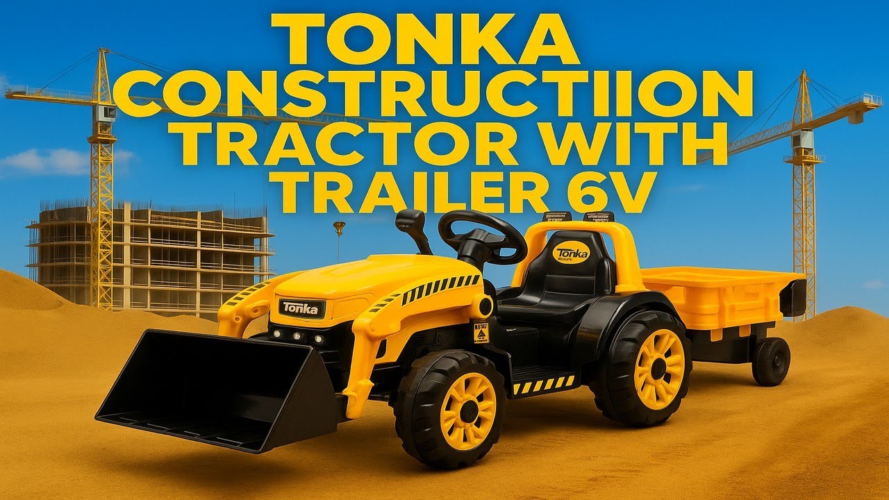 TONKA Construction Tractor with Trailer 6V  | Assembly Video | Kids Ride on Cars | Best Ride on Cars