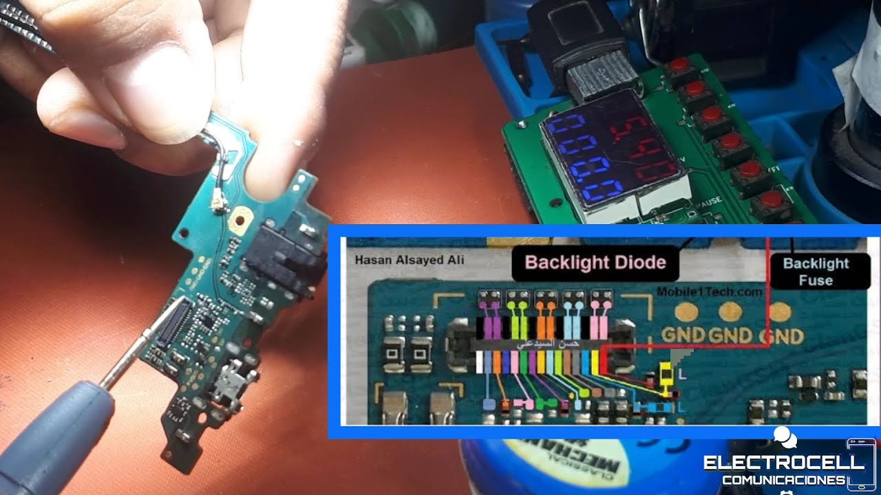 Huawei Y7 2018 sin backlight