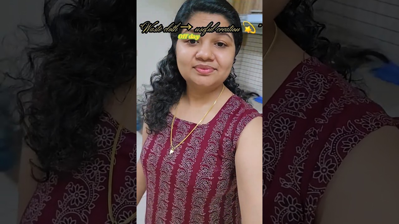 Waste Cloth കൊണ്ട് ഒരു ഐ അടിപൊളി top stich ചെയ്യാം .#viral #reels #shorts #stitch