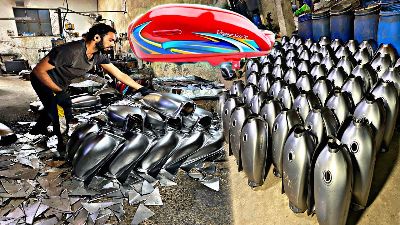 How Motorcycle Fuel Tanks Are Manufactured In Factory || Amazing Manufacturing Process