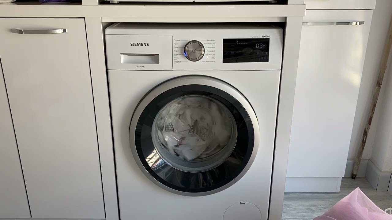 #siemens iq500 çamaşır makinesi süper kısa 15/30