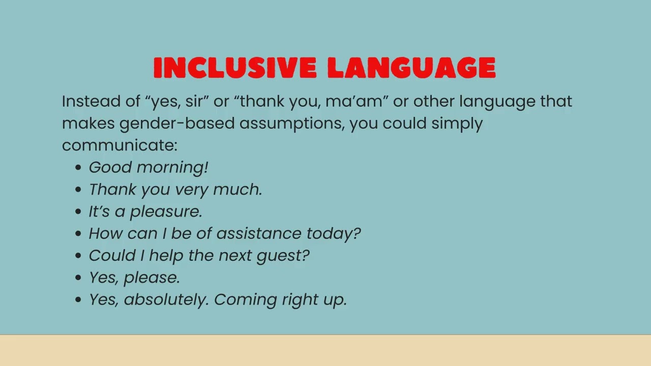 Respect for Gender Pronouns