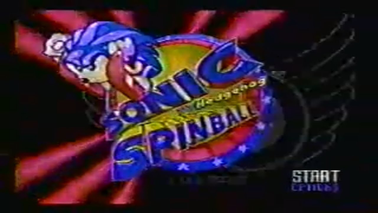 SEGA SONIC SPINBALL 1993 USA Thanksgiving TV Commercial