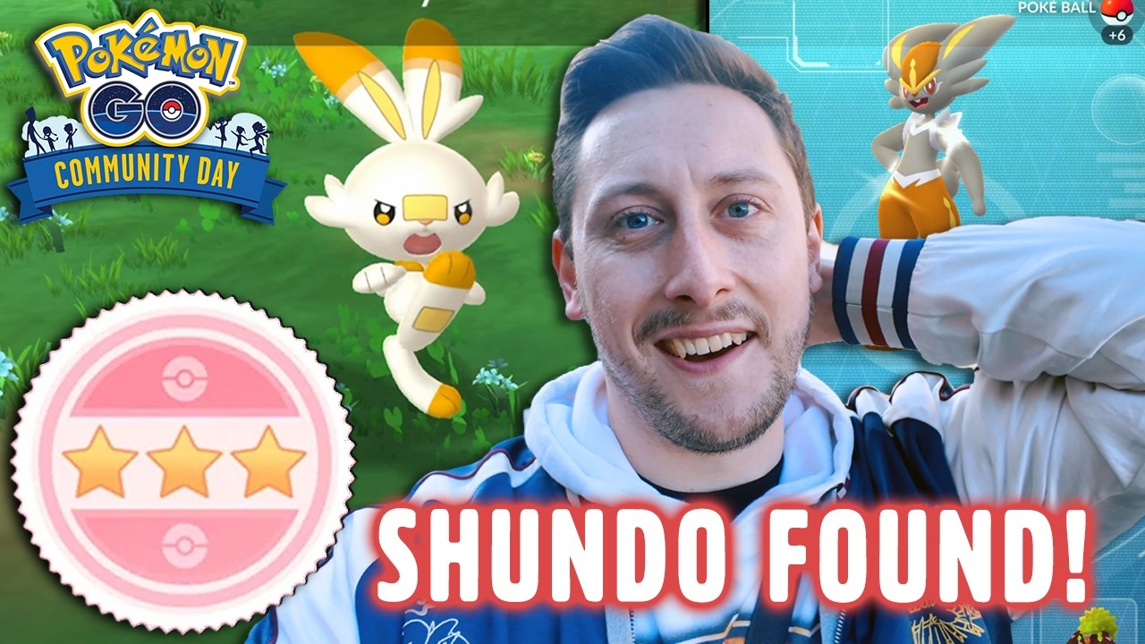 CAUGHT! Shundo *Scorbunny Pokemon GO Community Day! INSANE Shiny Catches AND A Surprise Shiny Hatch!