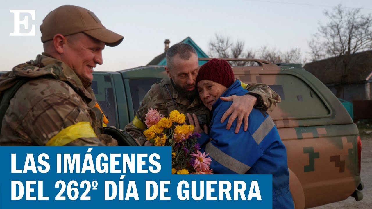 Los soldados son recibidos como héroes por los vecinos de Jersón | EL PAÍS