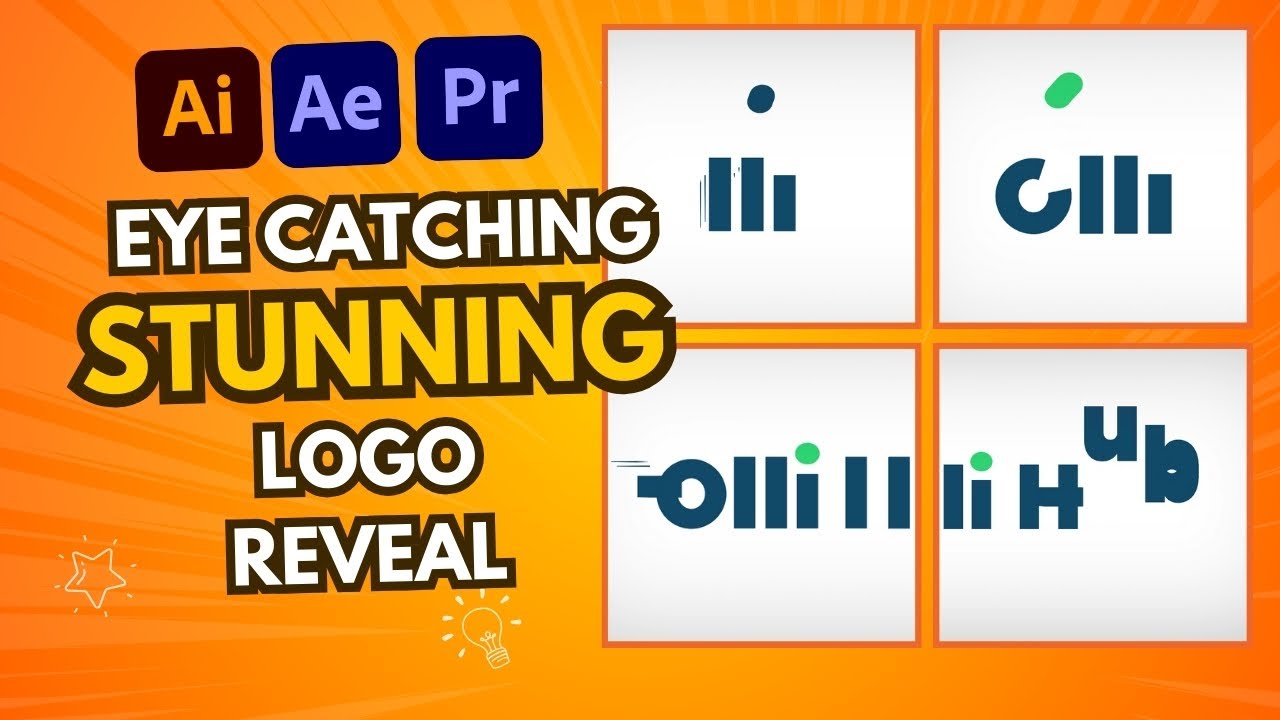 Custom 2D Animated Logo Reveal in Adobe After Effects with sound effects