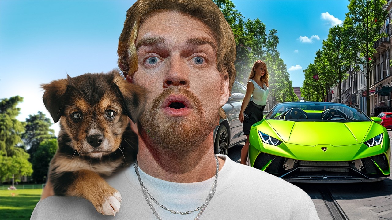 Chicks Fixen Met Een Puppy VS Lamborghini...
