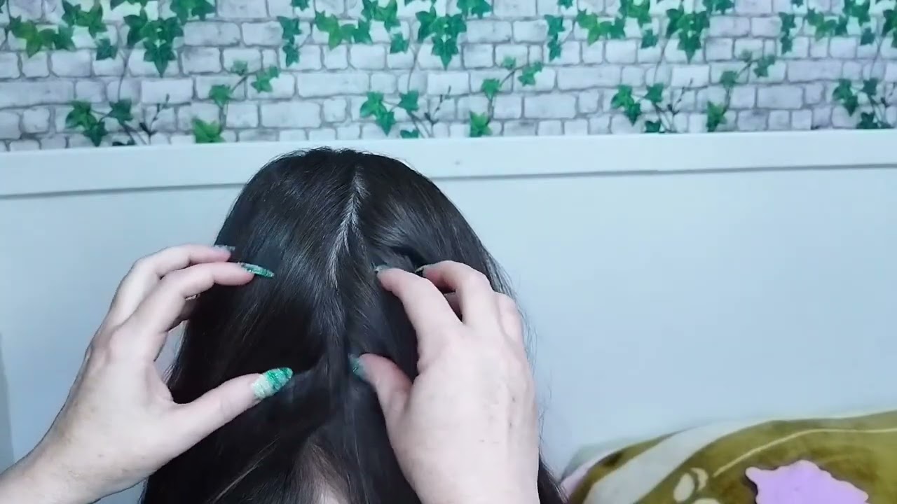 ASMR, Massagem nos cabelos relaxante.