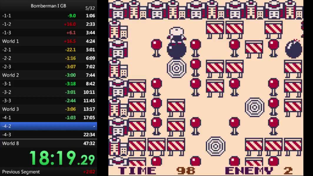 Bomberman GB Speedrun  40:30