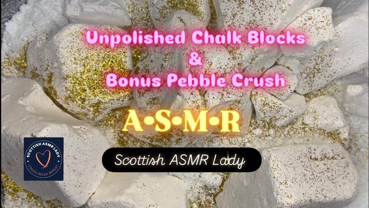 Unpolished Gym Chalk & Bonus Pebble Crush • ASMR