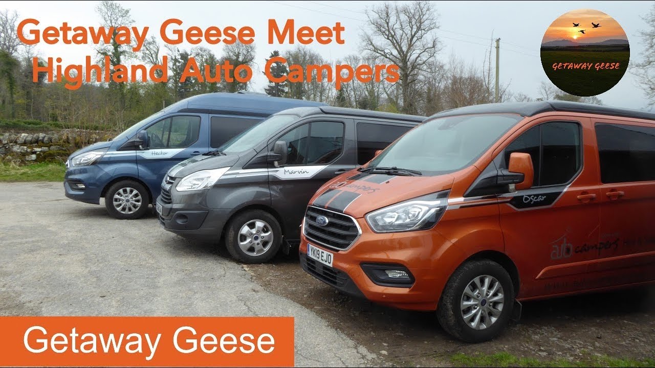 VLOG 9 - NC500 Day 2 - Video 2 - Getaway Geese Meet Highland Auto Campers