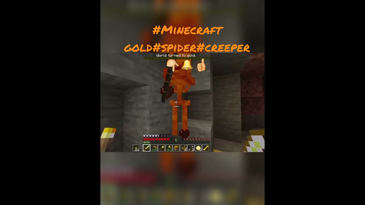 #minecraft shorts#gold blocks creeper#nob#short#youtube viral video#herobrine#minecraft100day#free#