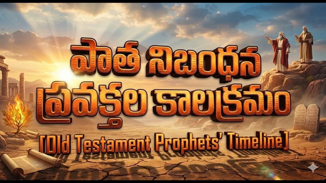  పాత నిబంధన ప్రవక్తలు//దేవుని గ్రంధం నేర్చుకుందాం -  || ఎపిసోడ్ 3