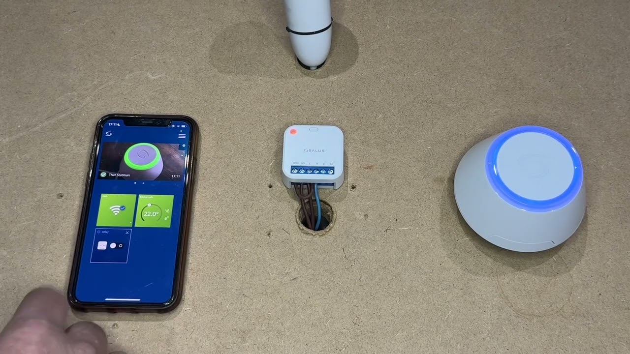 Salus SR600 Smart Relay using as 240v switch. Wiring, app connect & use.