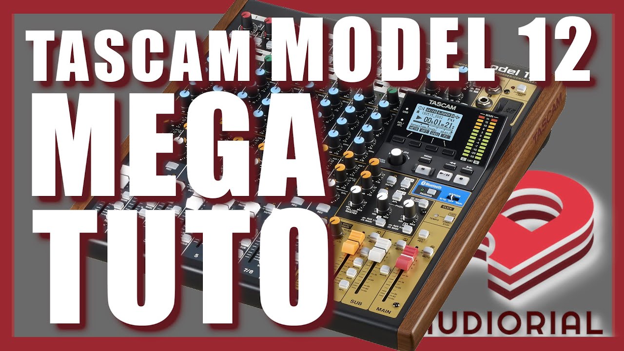 #TASCAM #MODEL12 MEGA TUTO - J'ENREGISTRE MON PREMIER TRACK ! (eng. captions)