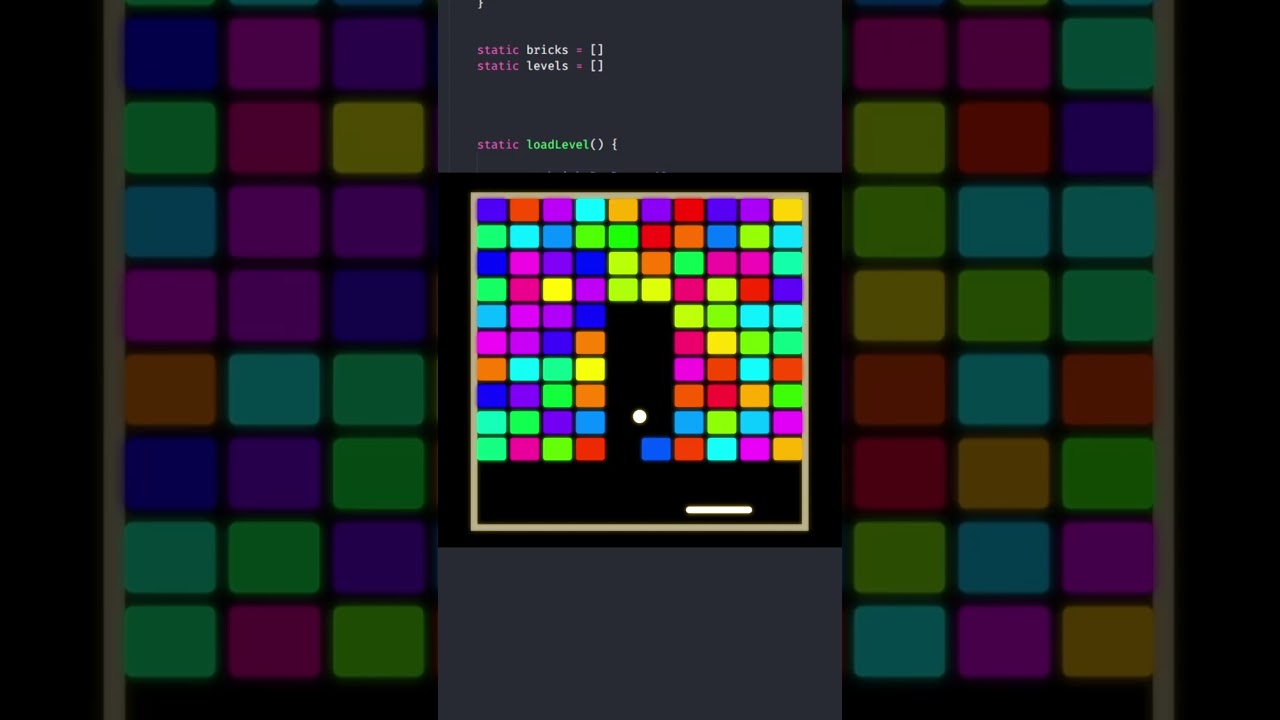 Coding Breakout in JavaScript Timelapse