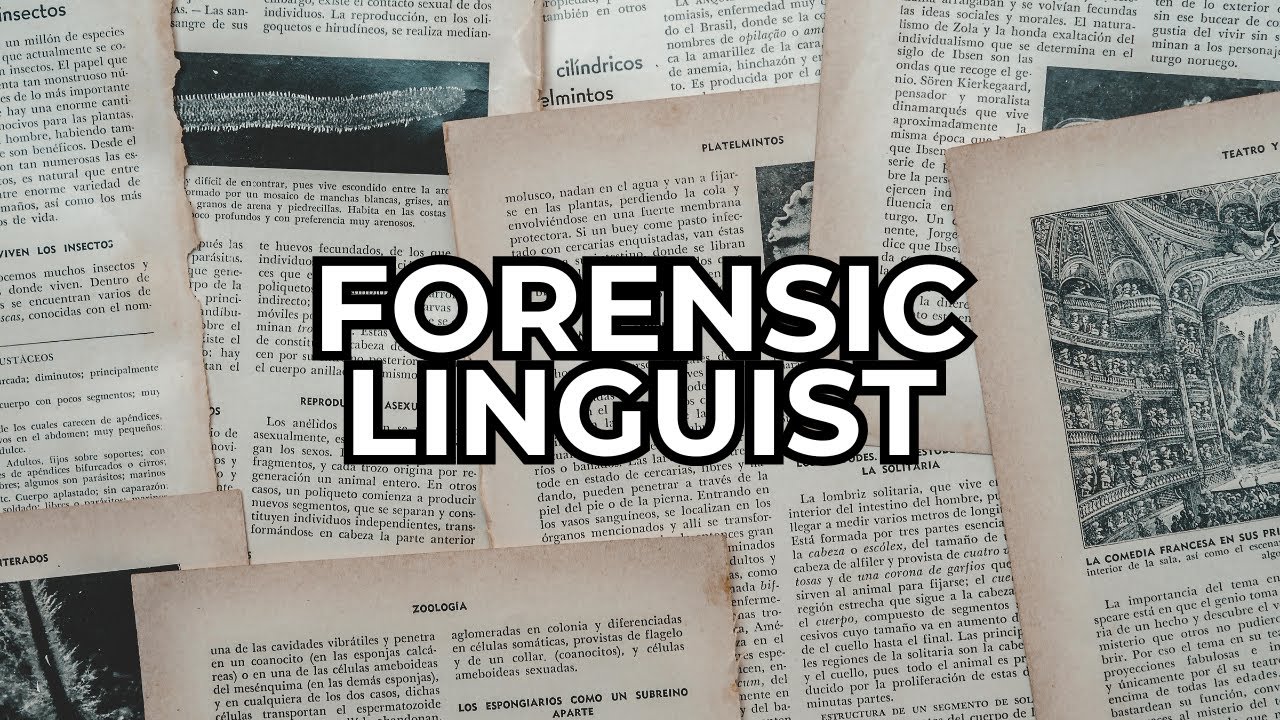 JOB OF THE WEEK - EPISODE #256 - FORENSIC LINGUIST