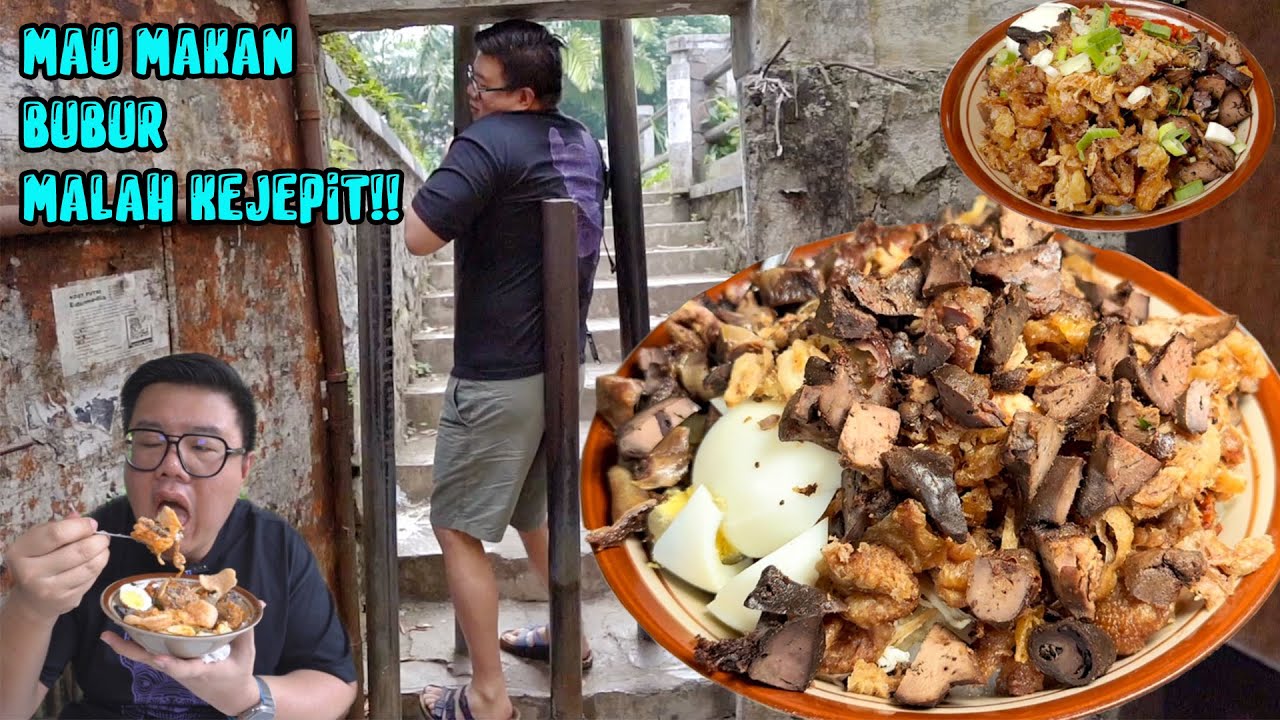 ORANG GENDUT GA BISA MAKAN DISINI!!! MAKAN BUBUR DI DALAM GANG SEMPIT, PORSI SUPER BARBAR..