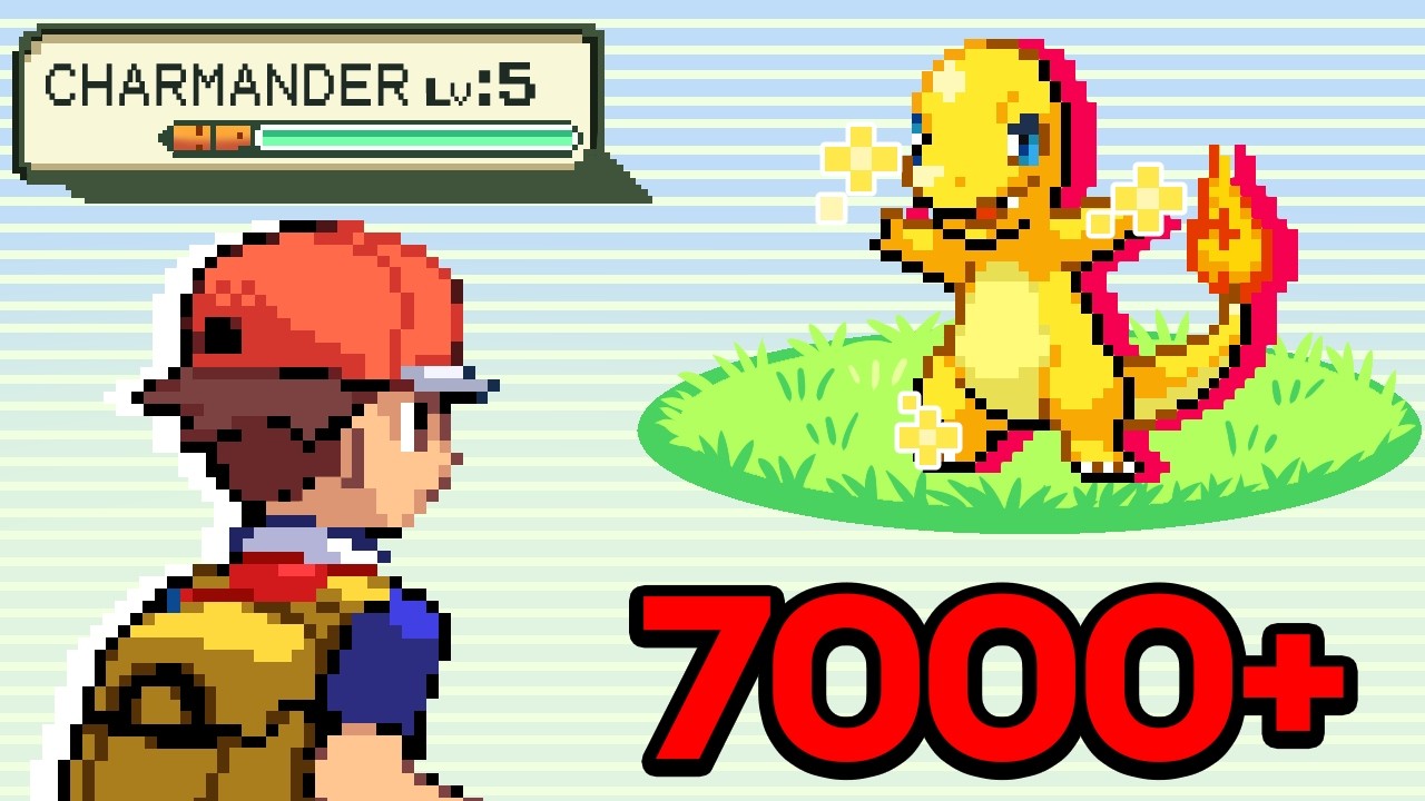 ✨ Shiny Hunting CHARMANDER in Pokemon Fire Red! (7,000 RESETS)