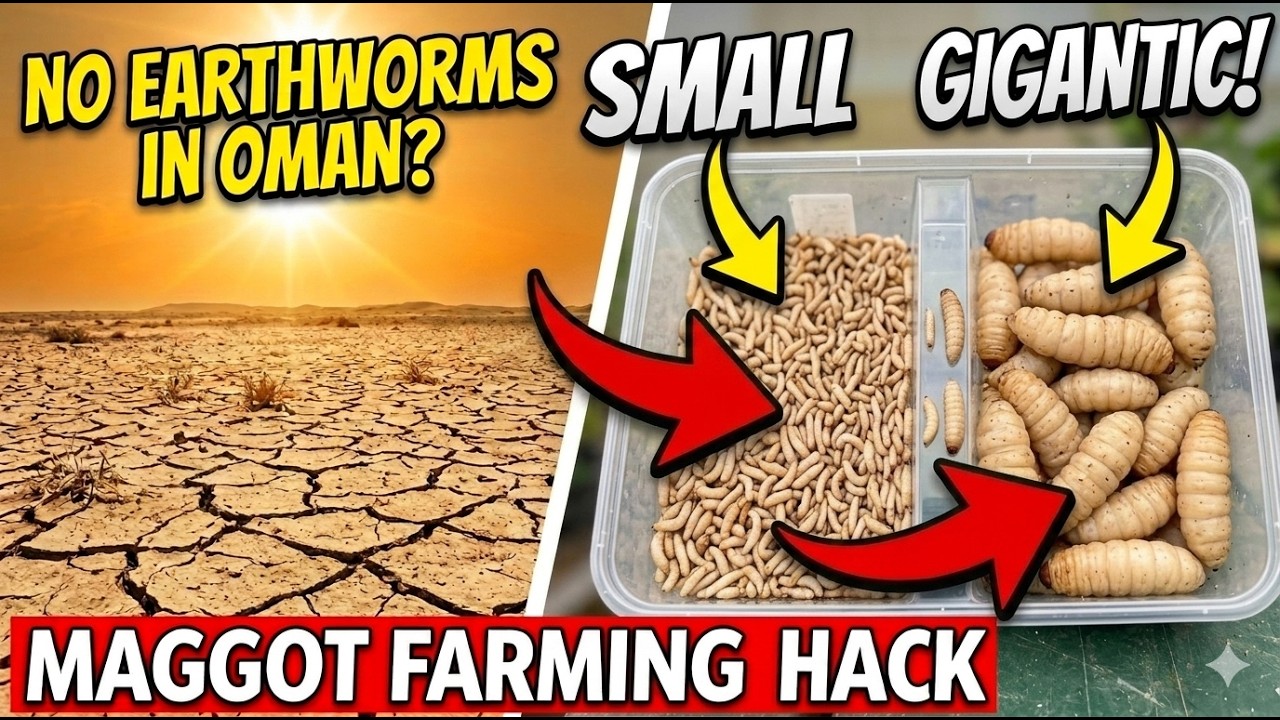 Revisiting maggots - step by step growing bigger maggots at home for fishing.