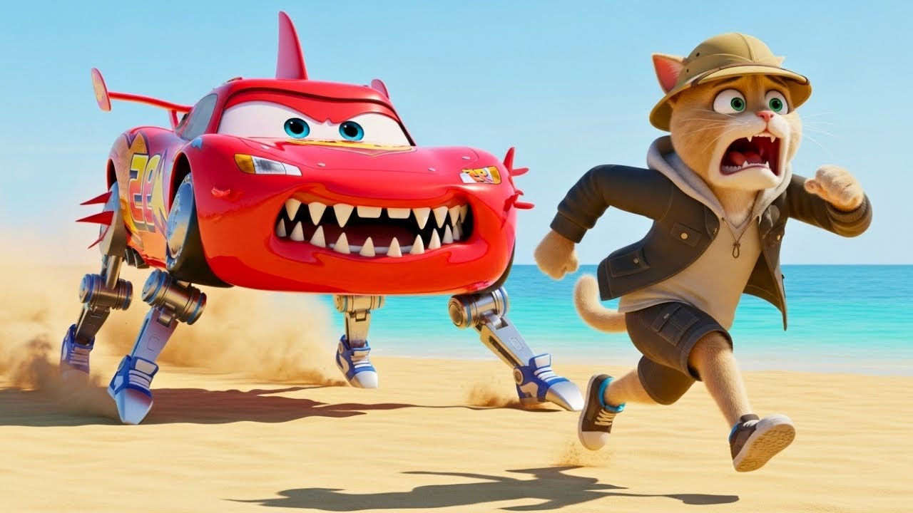 🦈Shark McQueen’s Great Adventure – A Journey to Learn Kindness | Ai Cat Story